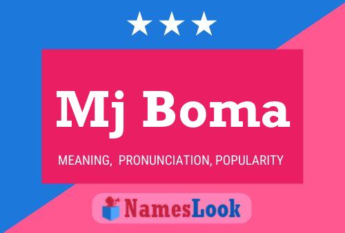 Mj Boma Name Poster