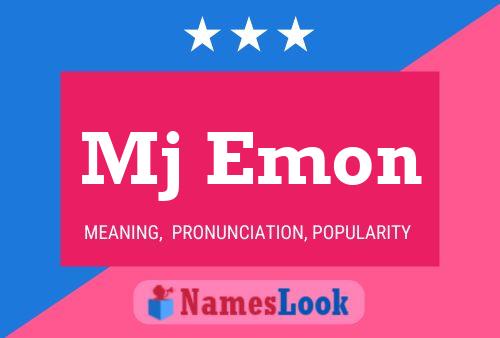 Mj Emon Name Poster