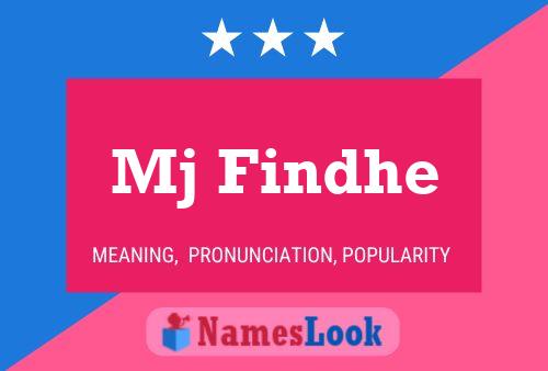 Mj Findhe Name Poster