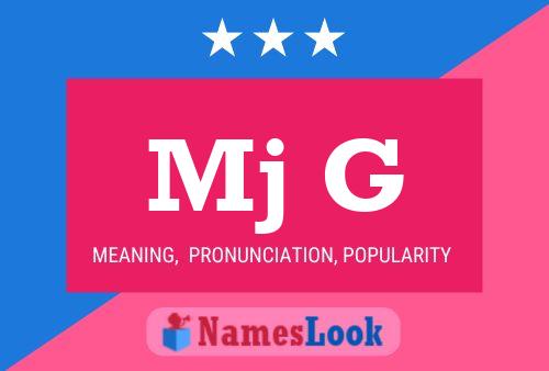 Mj G Name Poster