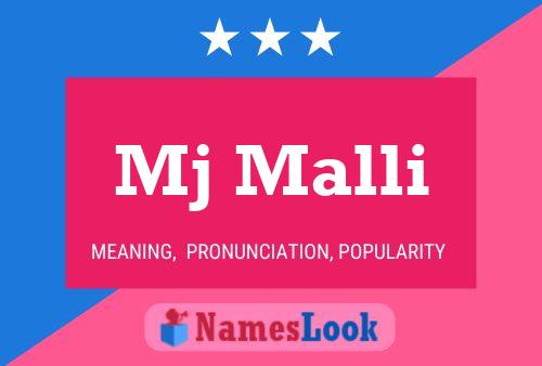 Mj Malli Name Poster