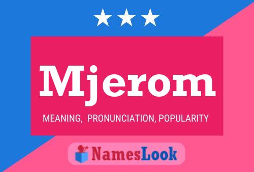 Mjerom Name Poster