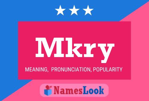 Mkry Name Poster