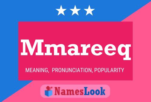 Mmareeq Name Poster