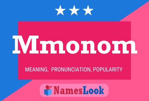 Mmonom Name Poster