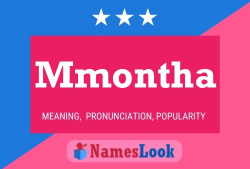 Mmontha Name Poster