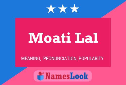 Moati Lal Name Poster