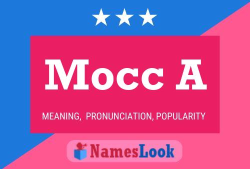 Mocc A Name Poster