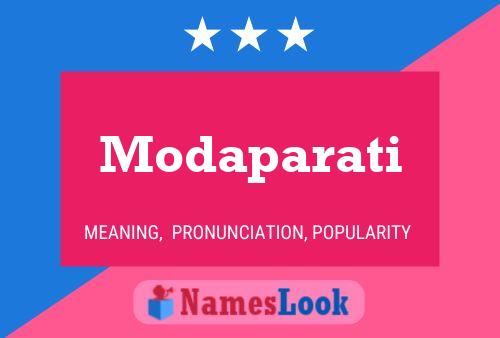 Modaparati Name Poster