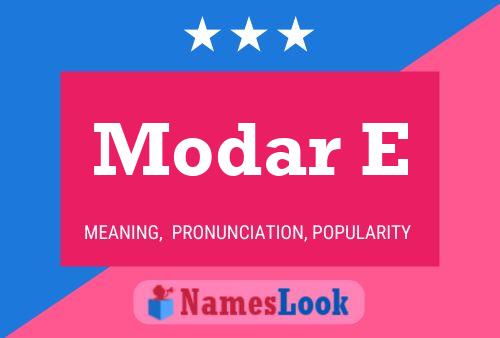 Modar E Name Poster