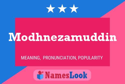 Modhnezamuddin Name Poster