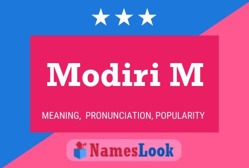 Modiri M Name Poster