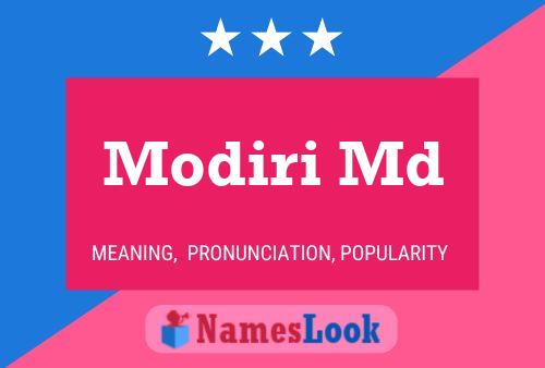 Modiri Md Name Poster