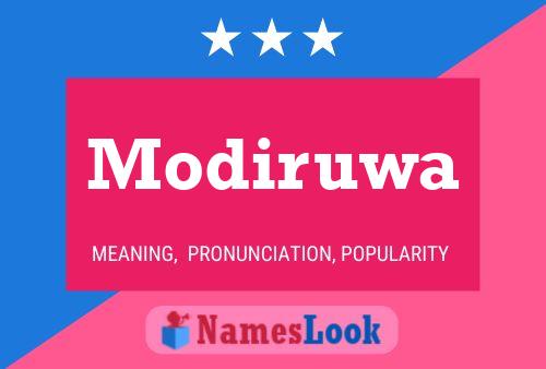 Modiruwa Name Poster