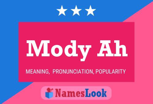 Mody Ah Name Poster