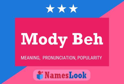 Mody Beh Name Poster