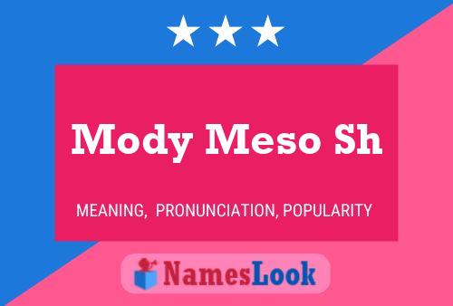 Mody Meso Sh Name Poster