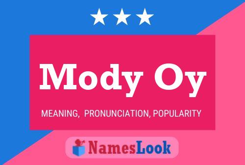 Mody Oy Name Poster