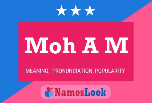 Moh A M Name Poster