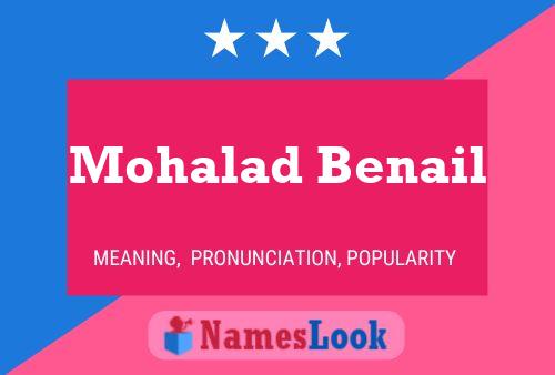 Mohalad Benail Name Poster