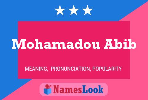 Mohamadou Abib Name Poster