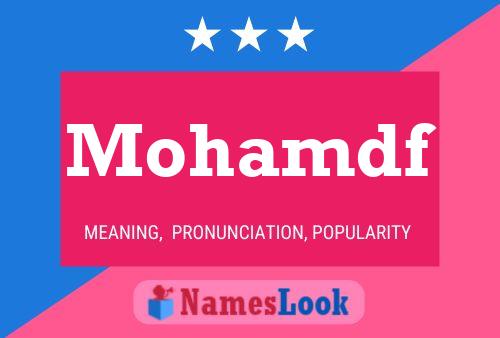 Mohamdf Name Poster