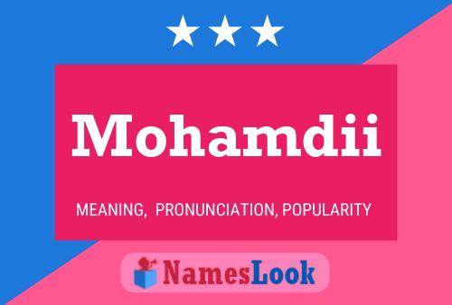 Mohamdii Name Poster