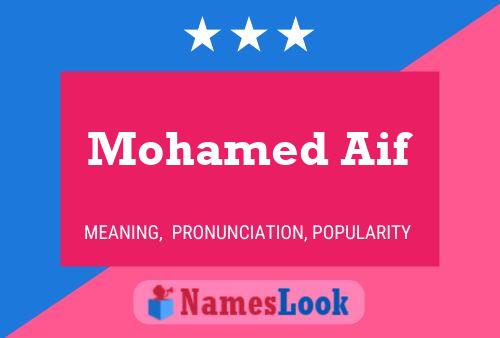 Mohamed Aif Name Poster