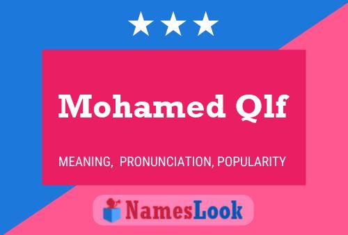 Mohamed Qlf Name Poster