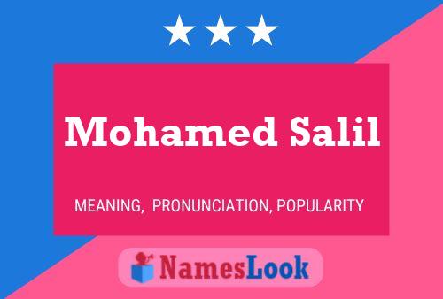 Mohamed Salil Name Poster