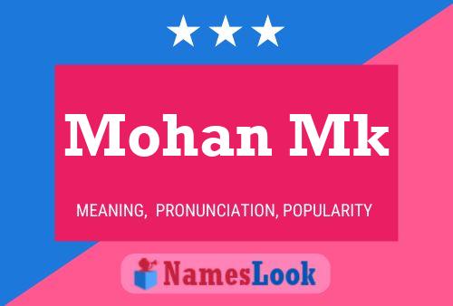 Mohan Mk Name Poster