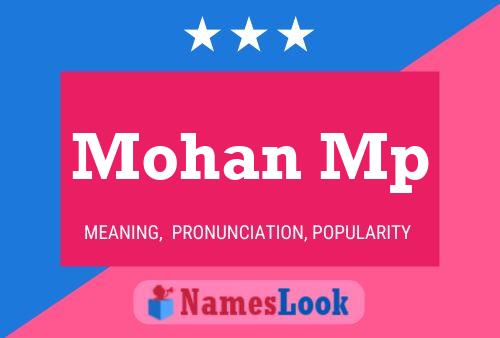 Mohan Mp Name Poster