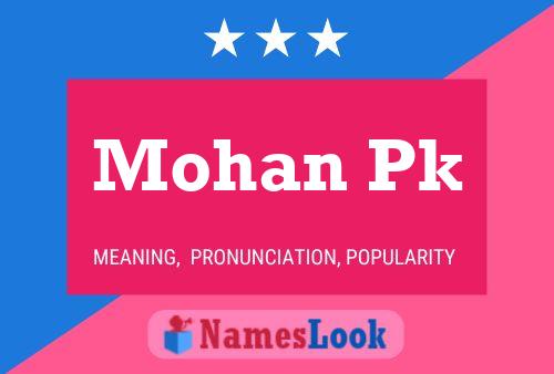 Mohan Pk Name Poster