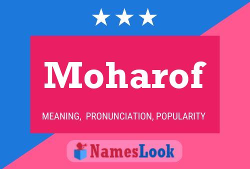 Moharof Name Poster