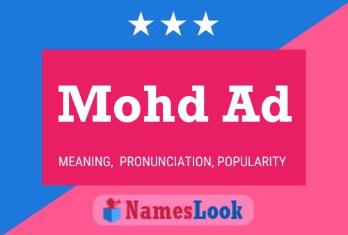 Mohd Ad Name Poster