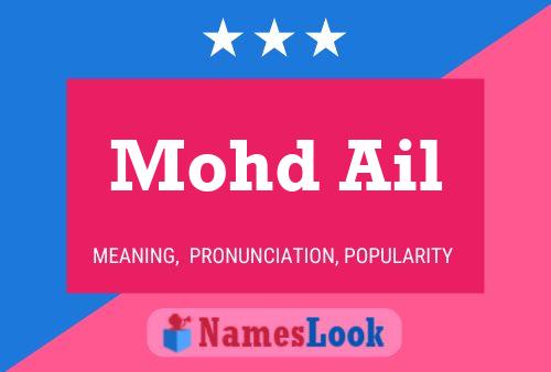 Mohd Ail Name Poster