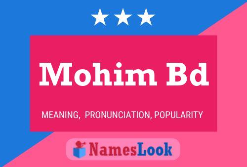 Mohim Bd Name Poster