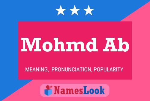 Mohmd Ab Name Poster