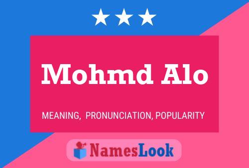 Mohmd Alo Name Poster