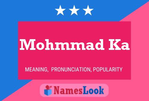 Mohmmad Ka Name Poster