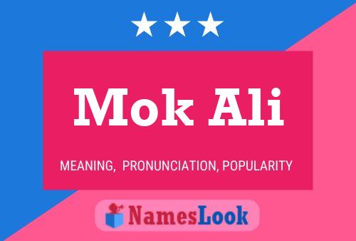 Mok Ali Name Poster