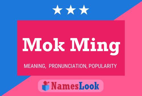 Mok Ming Name Poster