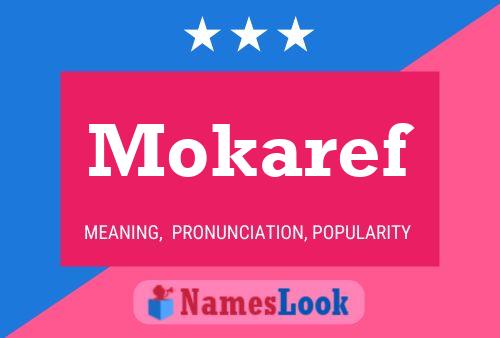 Mokaref Name Poster