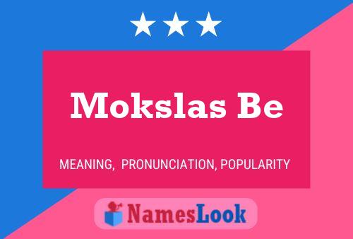 Mokslas Be Name Poster