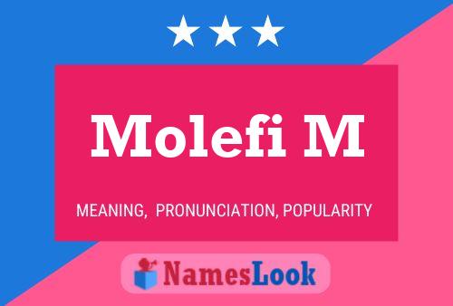 Molefi M Name Poster