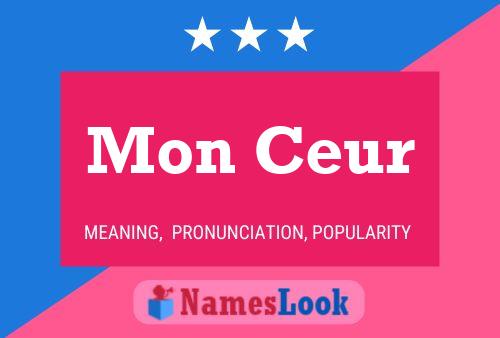 Mon Ceur Name Poster