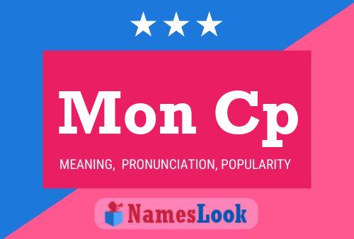 Mon Cp Name Poster