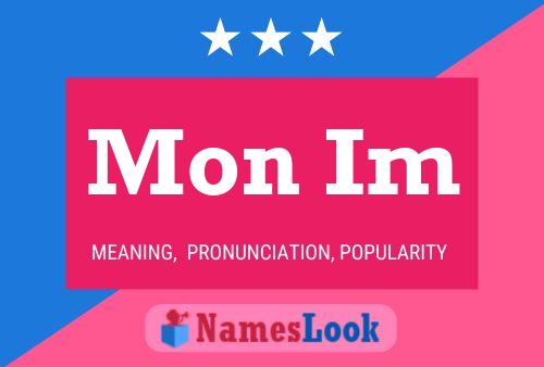 Mon Im Name Poster