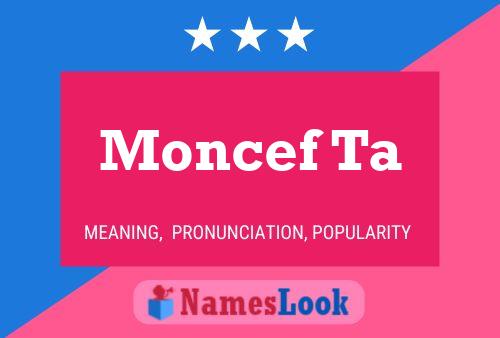 Moncef Ta Name Poster