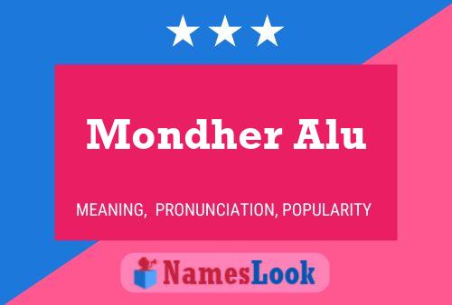 Mondher Alu Name Poster